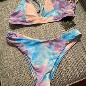 Bathing Suit Tie Dye look